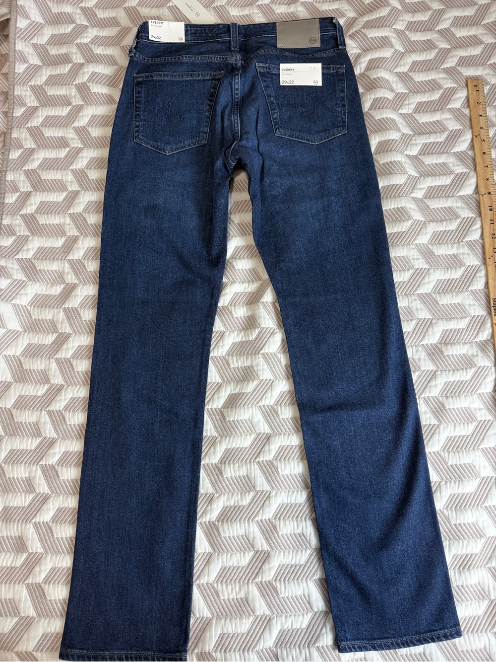 AG Adriano Goldschmied Everett Slim Straight Jeans Men 29x32 Thin Denim NWT - Picture 9 of 11